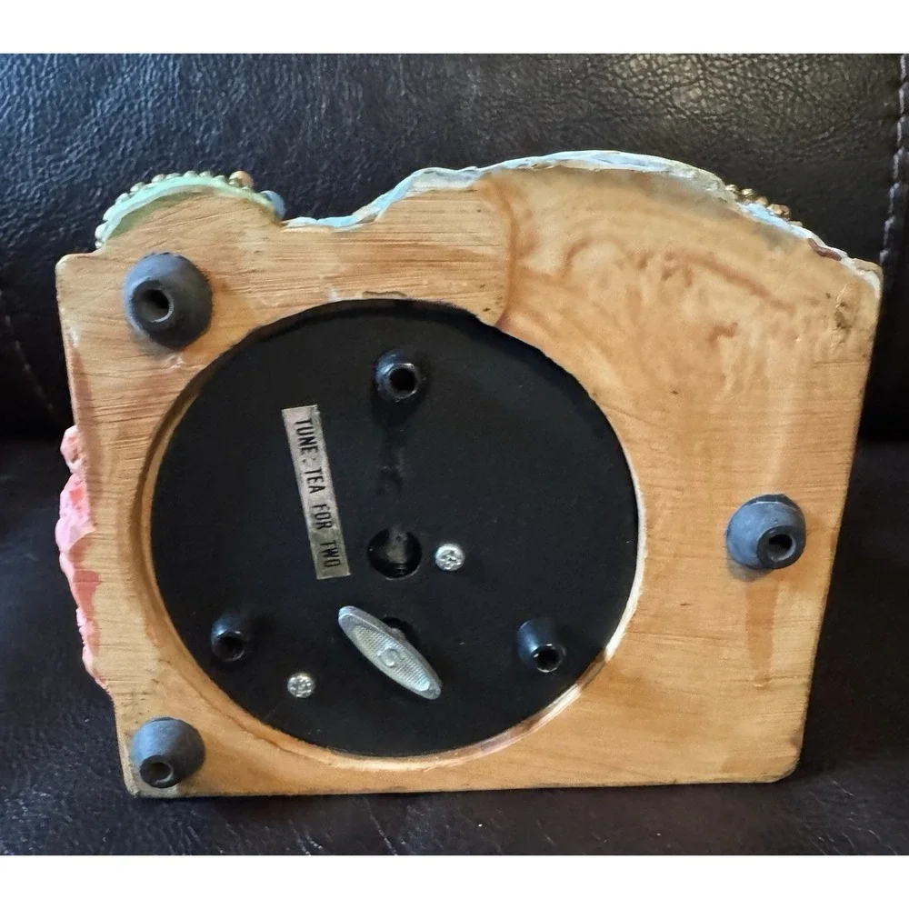 Vintage Motion Music Box Mice On Sewing Machine Tested Tea For Two
